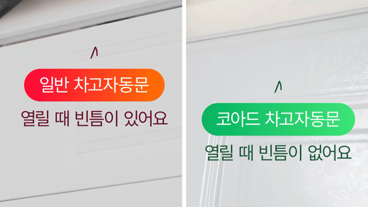 고강도 판넬 구조로 외부 침입을 차단해 주차 공간을 안전하게 보호하는 코아드 차고자동문 방범 성능